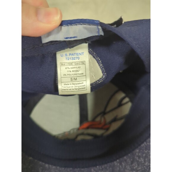 Denver Broncos Reebok NFL Equipment Football Hat Official Sideline S/M Navy - Picture 14 of 14